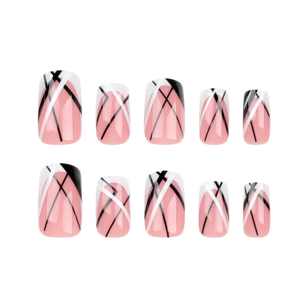 12 Sizes-24 Pcs Press On Nails JP3381