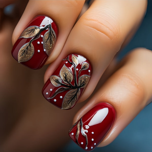 12 Sizes-24 Pcs Press On Nails Y1506