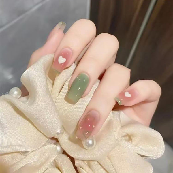 12 Sizes-24 Pcs Press On Nails R920