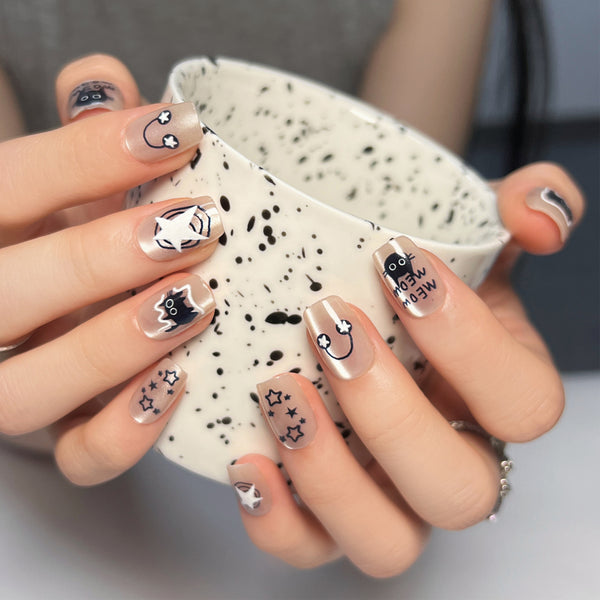 12 Sizes-24 Pcs Press On Nails SP136