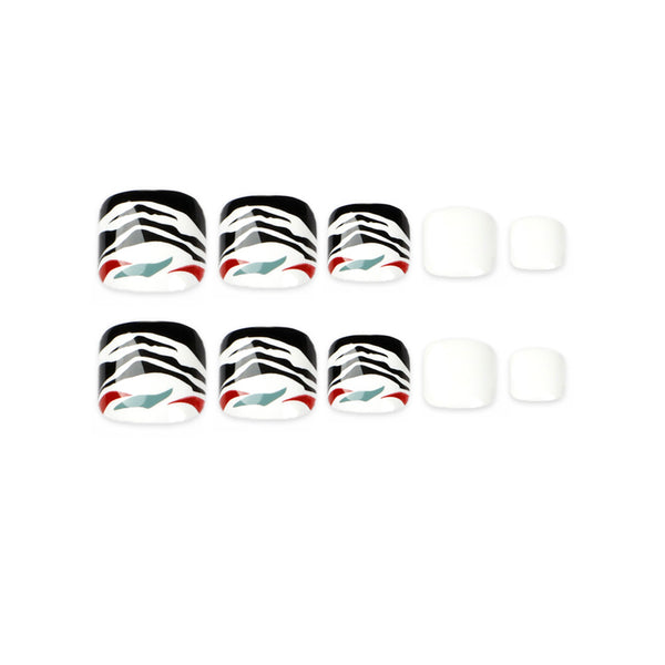 12 Sizes-24 Pcs Press On Nails JP1667