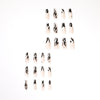 12 Sizes-24 Pcs Press On Nails JP1516