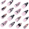 12 Sizes-24 Pcs Press On Nails JP3611