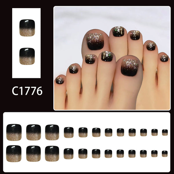 12 Sizes-24 Pcs Press On Nails C1776