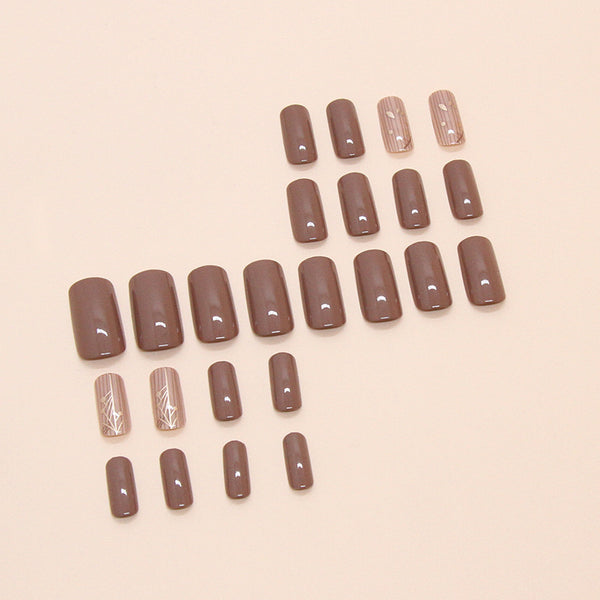 12 Sizes-24 Pcs Press On Nails W1782