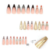 12 Sizes-24 Pcs Press On Nails JP3648