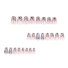 12 Sizes-24 Pcs Press On Nails JP4051