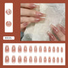 12 Sizes-24 Pcs Press On Nails R935