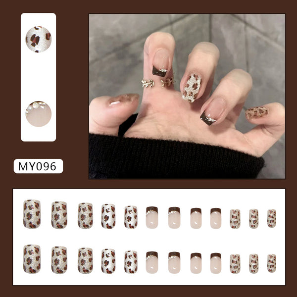 12 Sizes-24 Pcs Press On Nails MY096