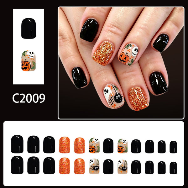 12 Sizes-24 Pcs Press On Nails C2009
