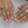 12 Sizes-24 PcsPress On Nails C219