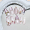 12 Sizes-24 Pcs Press On Nails Z952