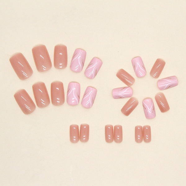 12 Sizes-24 Pcs Press On Nails W618