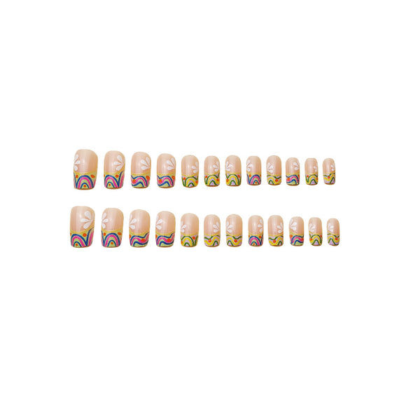 12 Sizes-24 Pcs Press On Nails Y174