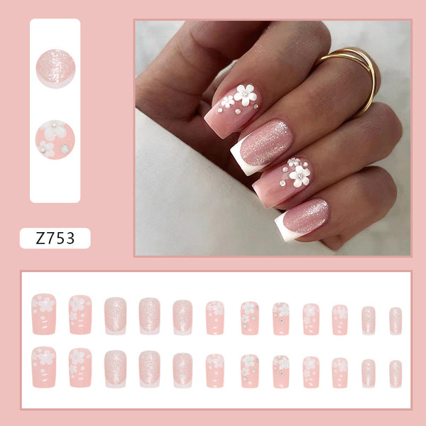 12 Sizes-24 Pcs Press On Nails Z753