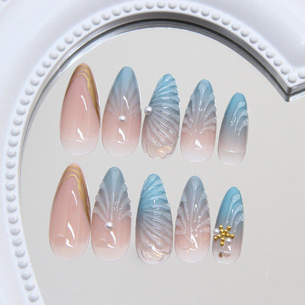 12 Sizes-24 Pcs Press On Nails Z987