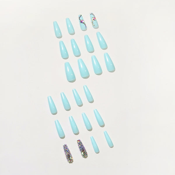12 Sizes-24 Pcs Press On Nails JP1355