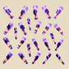 12 Sizes-24 Pcs Press On Nails Y556