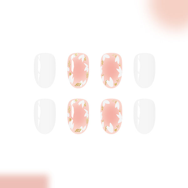 12 Sizes-24 Pcs Press On Nails C1051
