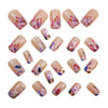 12 Sizes-24 Pcs Press On Nails Y1511