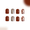 12 Sizes-24 Pcs Press On Nails C600