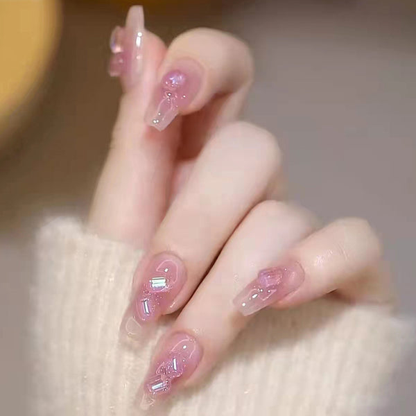 12 Sizes-24 Pcs Press On Nails Z319