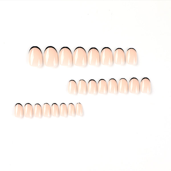 12 Sizes-24 Pcs Press On Nails JP2494