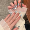 12 Sizes-24 Pcs Press On Nails My227