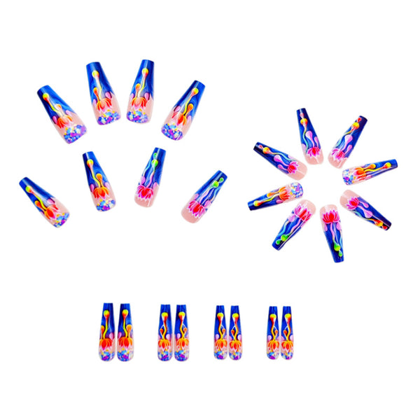 12 Sizes-24 Pcs Press On Nails Y659
