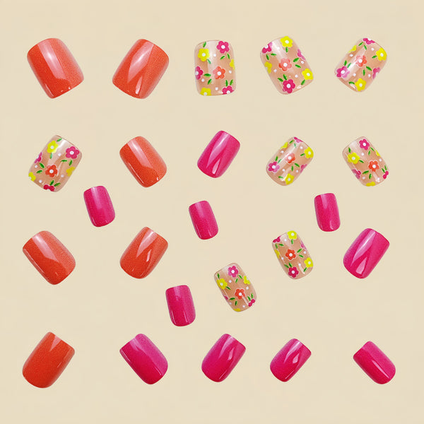 12 Sizes-24 Pcs Press On Nails Y741
