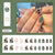 12 Sizes-24 Pcs Press On Nails W2017