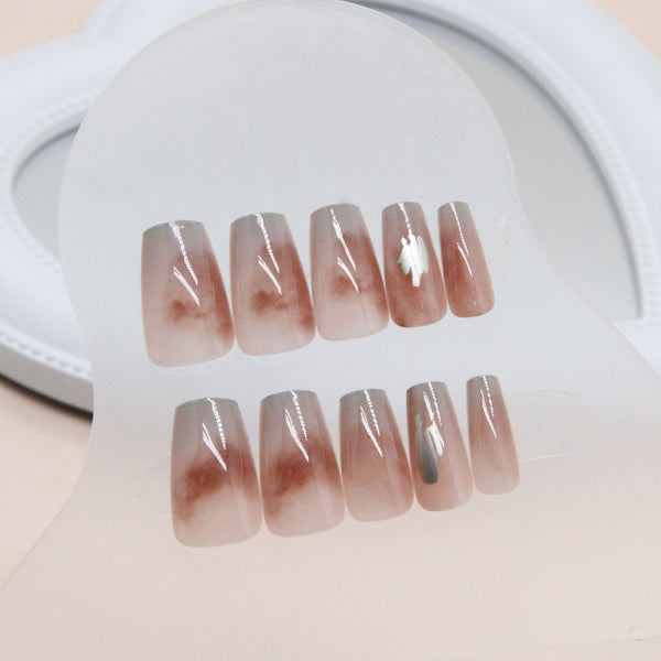 12 Sizes-24 Pcs Press On Nails R835