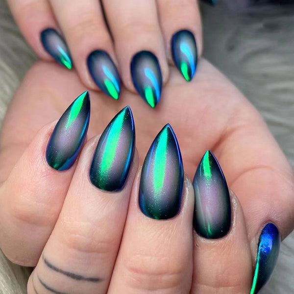 12 Sizes-24 Pcs Press On Nails W1529