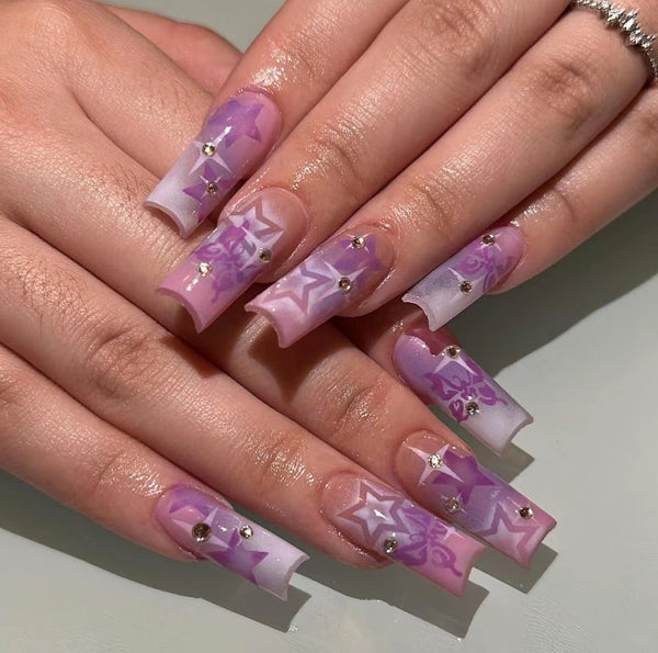 12 Sizes-24 Pcs Press On Nails JP2481