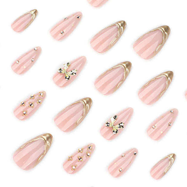 12 Sizes-24 Pcs Press On Nails JP4314