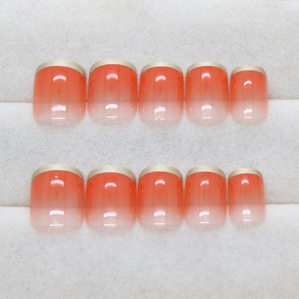 12 Sizes-24 Pcs Press On Nails R032