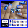 12 Sizes-24 Pcs Press On Nails Y194