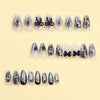 12 Sizes-24 Pcs Press On Nails JP3076