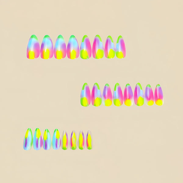 12 Sizes-24 Pcs Press On Nails Y992