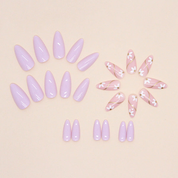 12 Sizes-24 Pcs Press On Nails W893