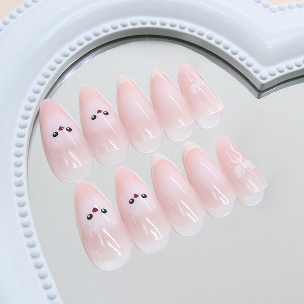 12 Sizes-24 Pcs Press On Nails R919