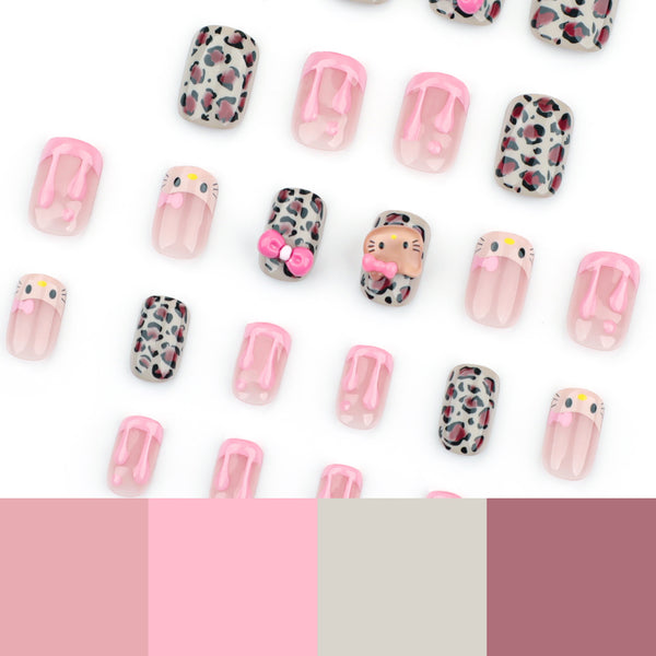 12 Sizes-24 Pcs Press On Nails JP3613