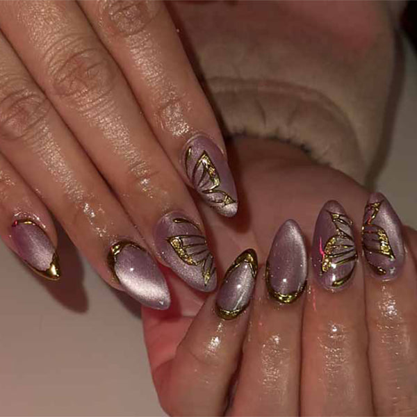 12 Sizes-24 Pcs Press On Nails JP4017
