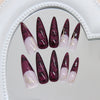 12 Sizes-24 Pcs Press On Nails W2112