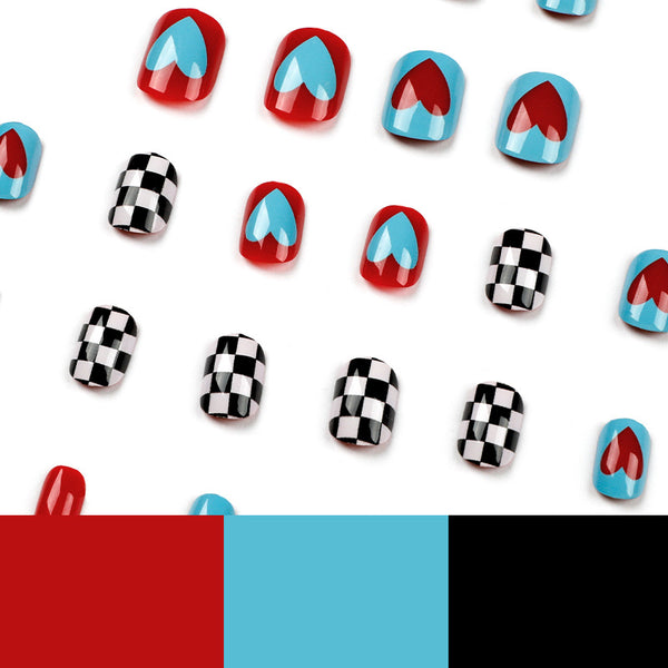 12 Sizes-24 Pcs Press On Nails JP1495