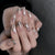 12 Sizes-24 Pcs Press On Nails D023