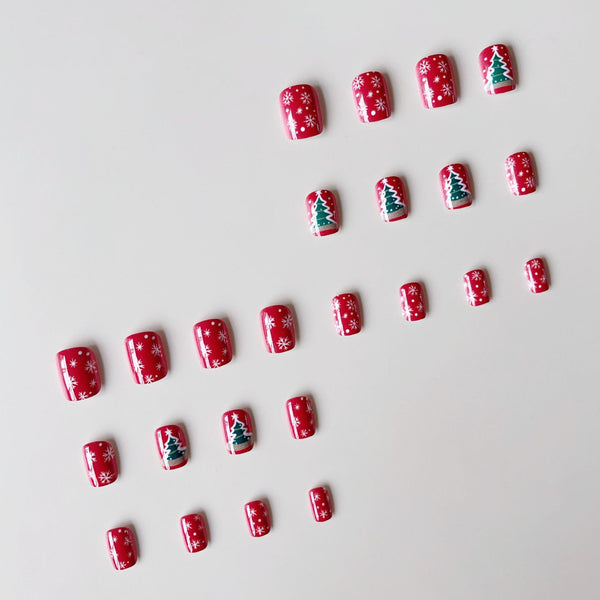 12 Sizes-24 Pcs Press On Nails A688