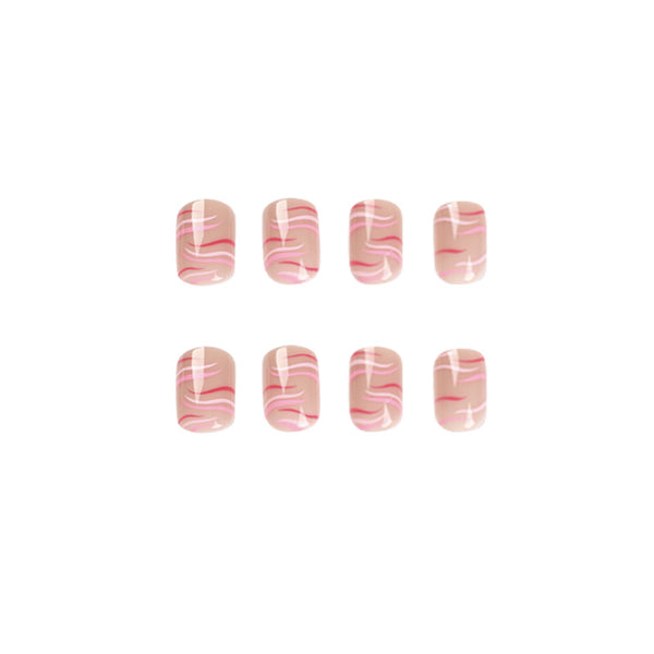 12 Sizes-24 Pcs Press On Nails JP1954