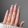 12 Sizes-24 Pcs Press On Nails JP3121
