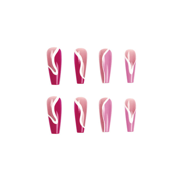 12 Sizes-24 Pcs Press On Nails JP1760